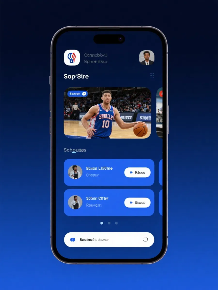 CBA免费直播App界面预览